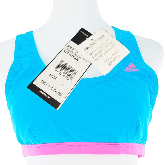 Adidas Sport Swim Crisscross Back Top and Boy Short - Picture 8 of 9